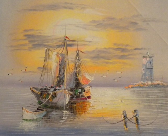Poster del film barche di pescatori in vendita